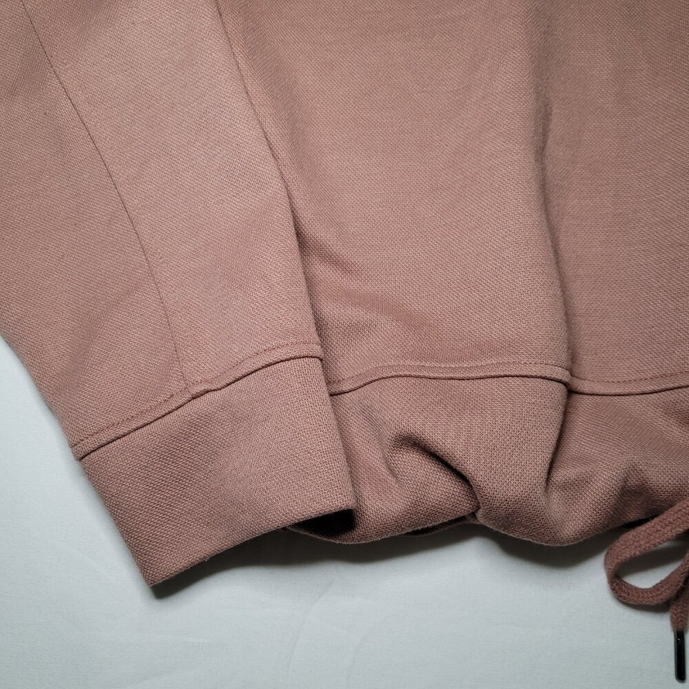 Jules & Leopold Boxy Cropped Crewneck Sweatshirt Drawstring Hem Brown Womens XL - Picture 3 of 9